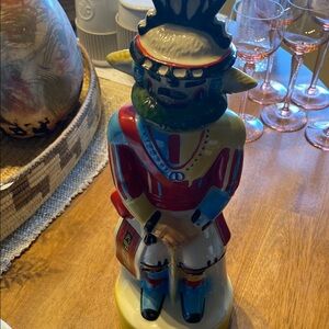 Vintage 1974 Ezra Brooks Hopi Kachina whiskey decanter. Like new. 13.75 inches
